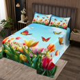 thumbnail image 2 of Erosebridal Spring Floral Coverlet Set Twin, Cute Butterfly 02, Teens Kids, 2 of 5