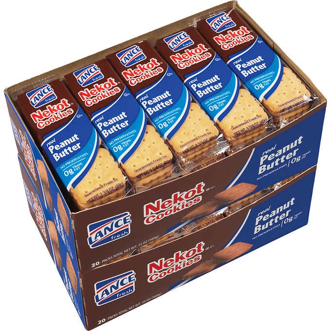 Lance Nekot Cookies, Peanut Butter, 1.75 oz, 40 ct
