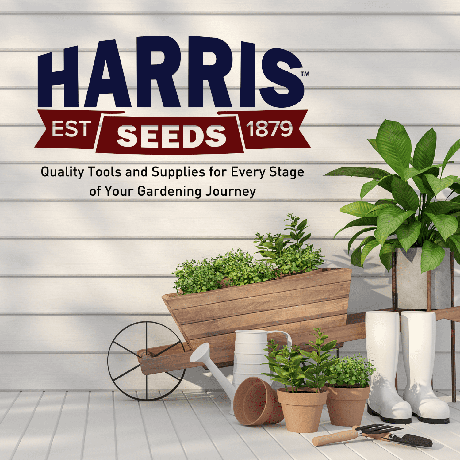 Harris Seeds - 15 Liter Coir Grow Slabs - Hydroponic White with Green Writing - 5 Pieces