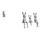 thumbnail image 1 of Escultura De Animal De Resina, Figura De Gato, Conejo, Adorno Coleccionable Decorativo Para Estantería, Sala De Estar, Dormitorio, Escritorio, Mesa, Centro De Mesa., 1 of 8