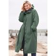 thumbnail image 3 of Woman Within Plus Size Long Hooded Taslon Jacket, 3 of 3