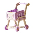thumbnail image 3 of Carrito de compras de juguete, juego de simulación, juguetes creativos divertidos, juguete educativo, carrito de supermercado, juego de rol para niños Violeta, 3 of 8