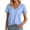 Blue, variant on Lixiuxyad Casual T Shirts Women's V Neck T Shirt Soft Comfortable Casual Basic Tee For Everyday Wear And Summer Outfits,Blue L