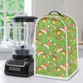 thumbnail image 5 of HELLHERO Santa Hat and Christmas Bell Pattern Elastic 15.94"H x 9.45"L x 7.28"W Kitchen Blender Dust Covers Handle Polyester Coffee Machine Dust Cover, 5 of 6