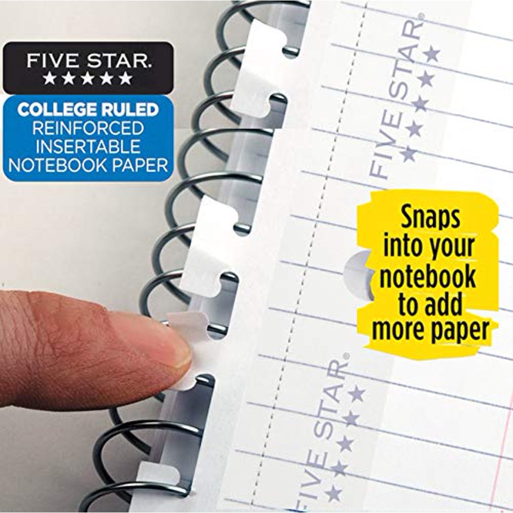 Five Star Loose Leaf Paper, Insertable Filler Paper to AddRearrange