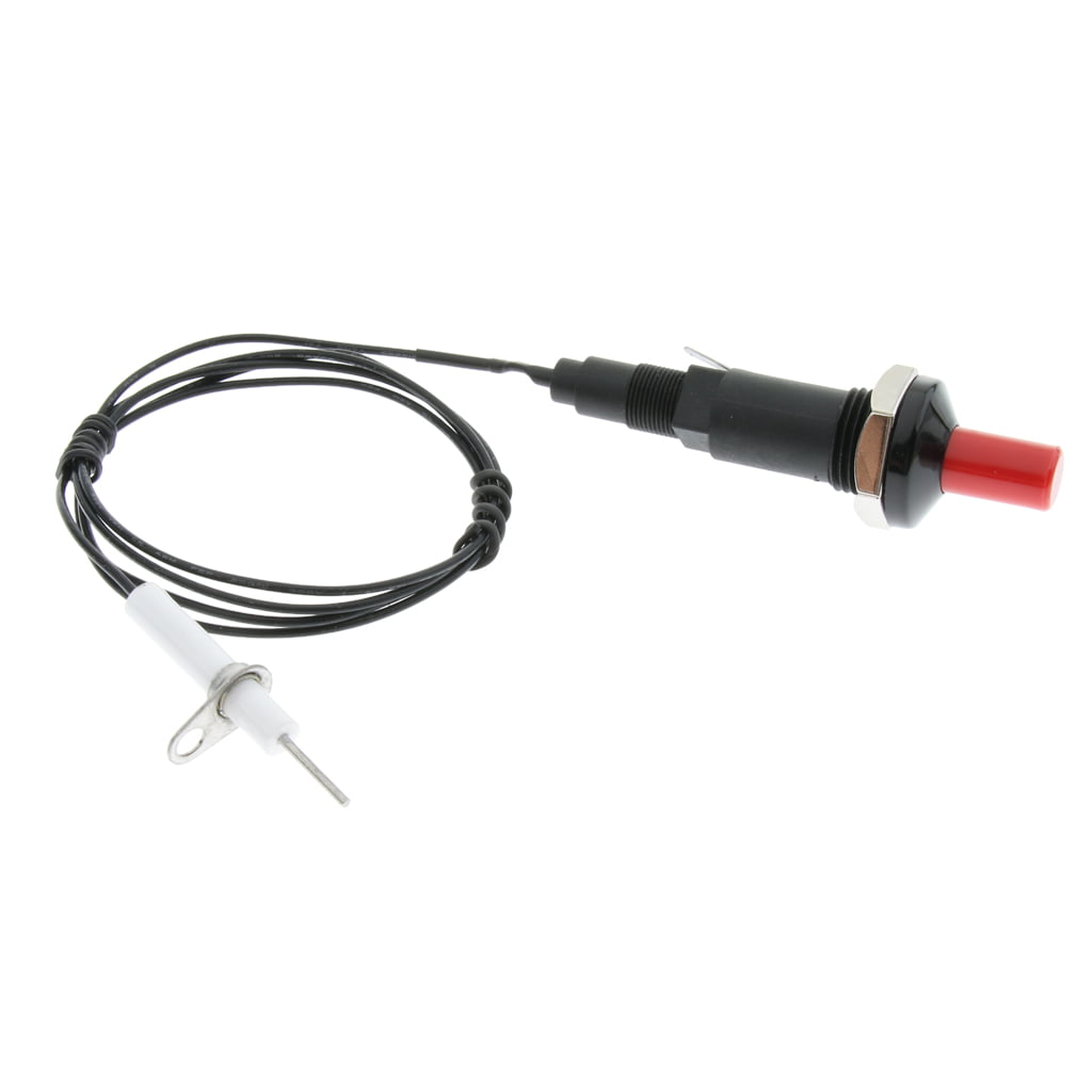 2Pc Piezo Spark Ignition Set Ignitor Igniter Push Button Lighter W/ 1m Cable 