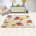 thumbnail image 3 of Cute Rainbow Loader Truck Area Rugs Colorful Large Non-Slip Floor Mat Decorative Carpets Doormat for Kitchen Living Dining Dorm Playing Room Bedroom 31 x 20inch, 3 of 7