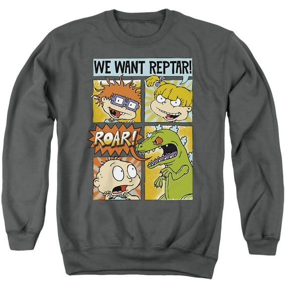 Rugrats We Want Reptar! Comic Unisex Adult Crewneck Sweatshirt