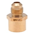 thumbnail image 1 of niple campana de latón de 3/8 x 1/2 pulgada dorado, 1 of 5