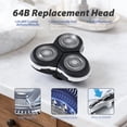 thumbnail image 3 of RQ12 Replacement Shaver Head Compatible with Philipss RQ11 RQ10 Series, Fits Arcitec & SensoTouch 3D Models RQ1260X RQ1250 RQ1295 RQ1180 Electric Razor Shaving Unit, 3 of 7