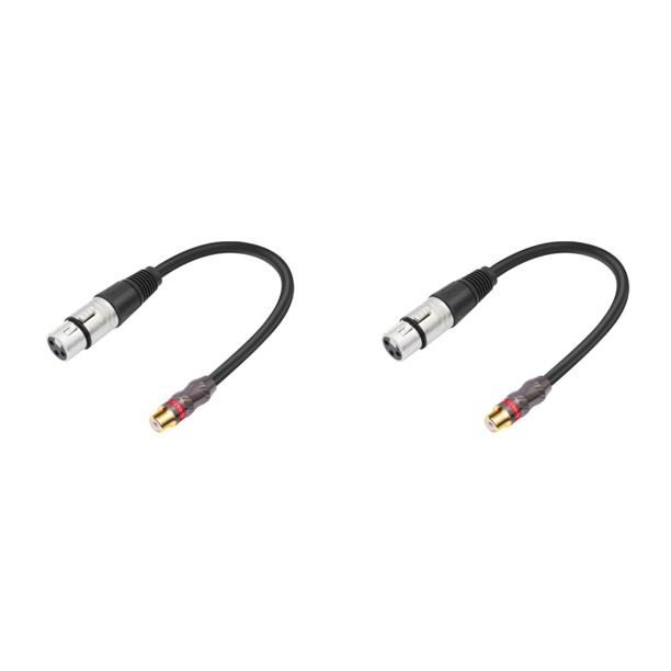 Cable adaptador femenino 0.3M RCA a 3pin-Xlr para mezclador amplificador micrófono