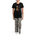 thumbnail image 4 of CafePress - Airedale Terrier Lover Women's Dark Pajamas - Women's Short Sleeve Print T-Shirt and Pants Dark Cotton Pajama Set, 4 of 7