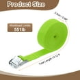 thumbnail image 2 of Uxcell 2pcs Straps Tie Downs 13.12 ft x 0.98" 551lb Safe Work Load, Light Green, 2 of 7