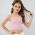 thumbnail image 3 of Diufon Girls Camisole Spaghetti Strap Cropped Tank Tops for Teen Girl Sleeveless Basic Dance Vest Top Sport Bras, 3 of 10