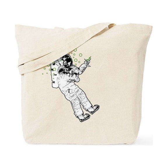 CafePress - Drunk Astronaut Tote Bag - Unisex Canvas Tote Bag, Beige, 1-Piece