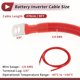 thumbnail image 3 of Unique Bargains 1 Pc Cable Inversor de Batería Cable de Batería 3/8" Lug 1/0 AWG Gauge 9FT Rojo Cobre Estañado, 3 of 7
