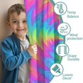 thumbnail image 3 of Blackout Kids Curtains,Colorful Tie Dye Mandala Pattern Childrens Insulated Curtains Set Of 2,Bedroom Essentials,Toddler Room Decor 42"x54", 3 of 5
