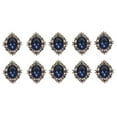thumbnail image 6 of 10Pcs Crystal Diamond Rhinestone Pearl Flatback Button DIY Embellishments for Phone Case Decoration, Hair Bows Accessories Making, Navy Blue 30x25mm, 6 of 7