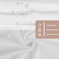 thumbnail image 4 of Dznils White Farmhouse Fabric Shower Curtain, Ruffle Bathroom Curtain with 12 Hooks, 72" x 72", 4 of 12