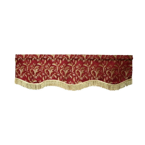 Luxury Damask 60" X 15" Window Valance