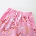 thumbnail image 5 of WOLLED Toddler Kids Girls Summer Prints Shorts Baby Pull on Jogger Shorts Pants Casual Elastic Drawstring Prints Cotton Shorts Pants for 2-8 Years Old, 5 of 10