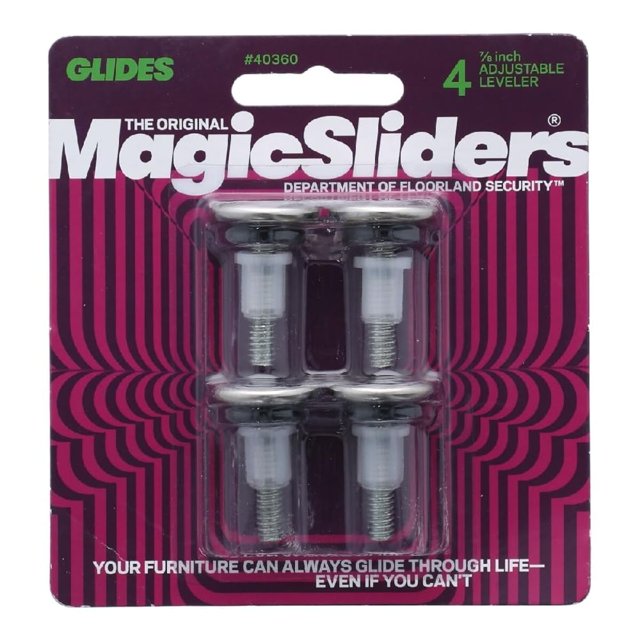 Deslizadores mágicos de nivelación ajustables para muebles, 2,2 x 10 cm, paquete de 4