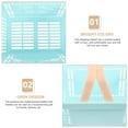 thumbnail image 2 of 2 Pieces Storage Basket Fruit Rack Crate Office Child Sky-blue, 2 of 8