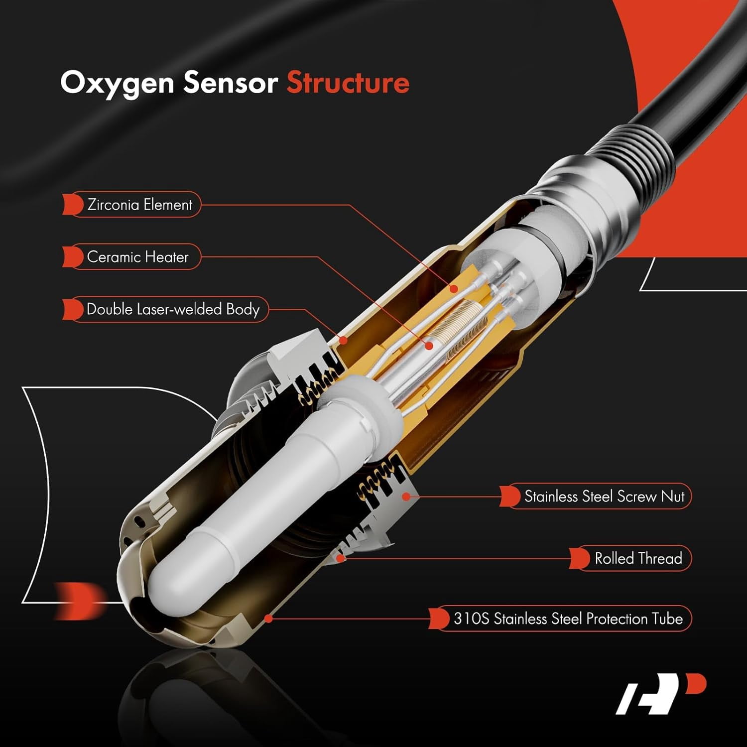 A-Premium O2 Oxygen Sensor Upstream Downstream Replacement for Equinox 2010-2014 Impala 2012-2013 Terrain 2009-2014 Acadia 2009-2011 SRX 2010-2014 Lacrosse 2005-2014