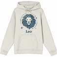 thumbnail image 4 of Leo Zodiac Sign Adult Sand Long Sleeve Hoodie-3XL, 4 of 6