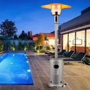 mecor Patio Heaters Commercial 41,000 BTU Propane Stainless Steel Outdoor Garden Heate (Silver Gray)