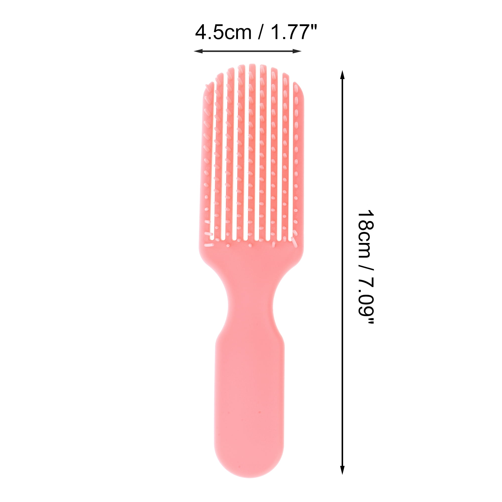 Unique Bargains 1 Pc Hollow Nine Claws Hair Brush for Daily Use Pink