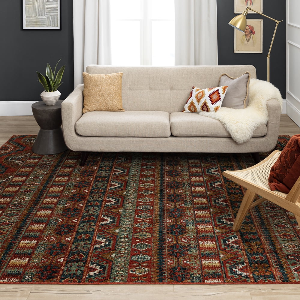Mohawk Home Shaftesbury Woven Indoor Area Rug, Red, 6' x 9'