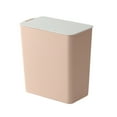 thumbnail image 5 of WHAMVOX  Plastic Trash Can Basket Small Bin Trashcan with Lid Garbage Cans Pink, 5 of 8