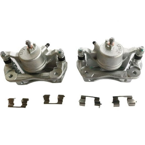 Front Brake Caliper Set - Compatible with 2003 - 2017 Honda Accord 2004 2005 2006 2007 2008 2009 2010 2011 2012 2013 2014 2015 2016