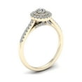 thumbnail image 3 of 1/2 Carat T.W. Diamond 10kt Yellow Gold Double Halo Engagement Ring, 3 of 5