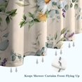thumbnail image 6 of Pioneer Flower Floral Print Pattern Shower Curtain 72"x84" ,Bathroom Decorative Shower Curtains Set with 12 Hooks,Modern Waterproof Washable Shower Curtain, 6 of 6