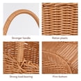 thumbnail image 6 of WRISTBIQUE Woven Crafts Basket Plastic Rattan Egg Collecting Picnickers Family Picnics 1Pack, 6 of 10