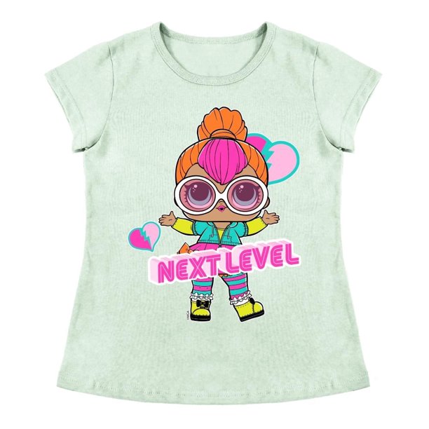 Playera Para Niña MGA Entertainment L.O.L Cuello Redondo Manga Corta Talla 6 Verde
