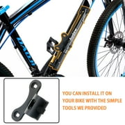 Audew 160 PSI Bike Floor Pump, Air Pump for Bike with Ball Needle Kit, Portable Air Pump for Balls, Toys, Basketball, Black