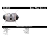 Centric Parts Drum Brake Wheel Cylinder P/N:134.99026