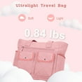 thumbnail image 3 of GYNKY Tote Bag for Woman, Large Capacity Gym Bag Waterproof Puffer Shoulder Work Bag with Multiple Compartments, Pink, 3 of 8