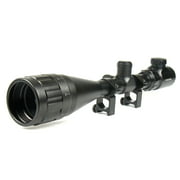 Tacfun 6-24 x 50 Hunting Scope Red and Green Mil-dot Illuminated Optical Riflescope and Sights
