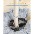 thumbnail image 4 of 3-in-1 Cat Toys 34'' Tall Cat Scratching Post with Donut Tunnel Fluffy Plush Peekaboo Cave for Indoor Pets Such as Kittens Puppies Rabbits and Ferrets, 4 of 7