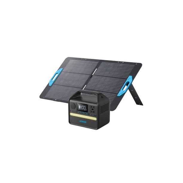 Central eléctrica portátil Anker 521 Solar 256Wh con panel de 100W