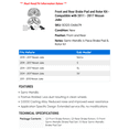 thumbnail image 2 of Front and Rear Brake Pad and Rotor Kit - Compatible with 2011 - 2017 Nissan Juke 2012 2013 2014 2015 2016, 2 of 2