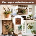 thumbnail image 4 of Staghorn Fern Mounting Kit, Hangable Wall Plate—Vertical Air Plant Planter for Indoor Bedroom, Kitchen, Sunroom, Hallway, and Workplace, 4 of 9