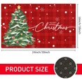 thumbnail image 2 of Merry Christmas Welcome Door Mat Welcome Floor Front Door Mats Rug Christmas Tree Decor Non Slip Doormat Home Kitchen Bathroom Indoor Outdoor Decorations 16 X 24 in, 2 of 6
