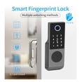 thumbnail image 3 of Wiring Outdoor Waterproof Tuya Smart Lock Double Side Fingerprint Lock IC Card Digital Keypad Electronic Door Lock, 3 of 7