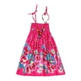 thumbnail image 3 of TAIAOJING Vestidos Kids Floral Clothes Baby Bohemian Beach Girls Straps Dress Girls Dress&Skirt For 7-8 Years, 3 of 4