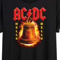 thumbnail image 3 of ACDC - Hells Bells Flames - Women's Oversized T-Shirt, 3 of 5
